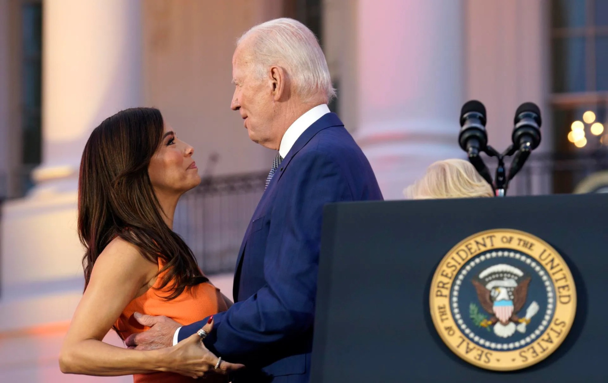Joe Biden Accused of Improperly Eva Longoria