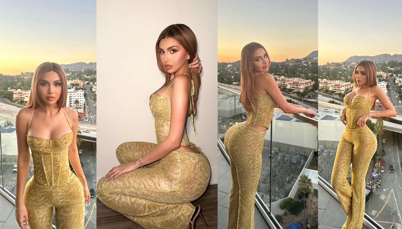 Alexa Dellanos shows off her rear - Gossibox.com