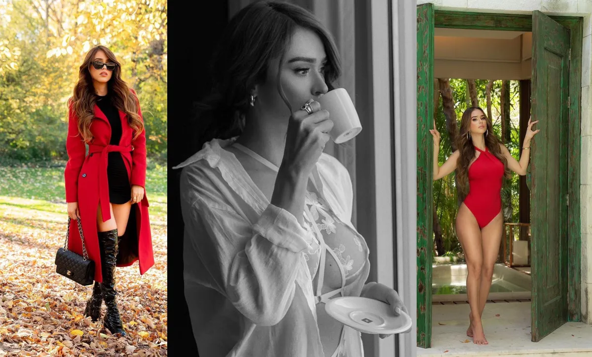 Yanet Garcia poses in profile and with string lingerie showing off her spectacular figure - Gossibox.com