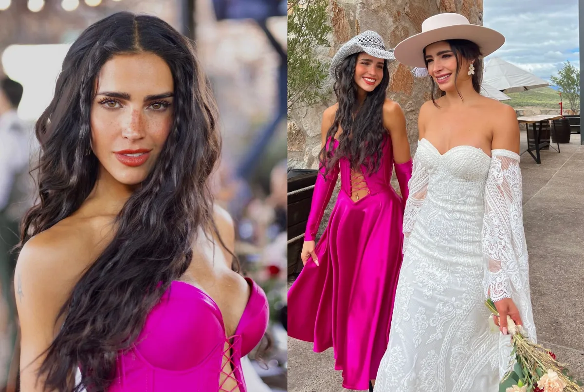 Barbara de Regil is covered in networks for her daring dress at her sisters wedding - Gossibox.com
