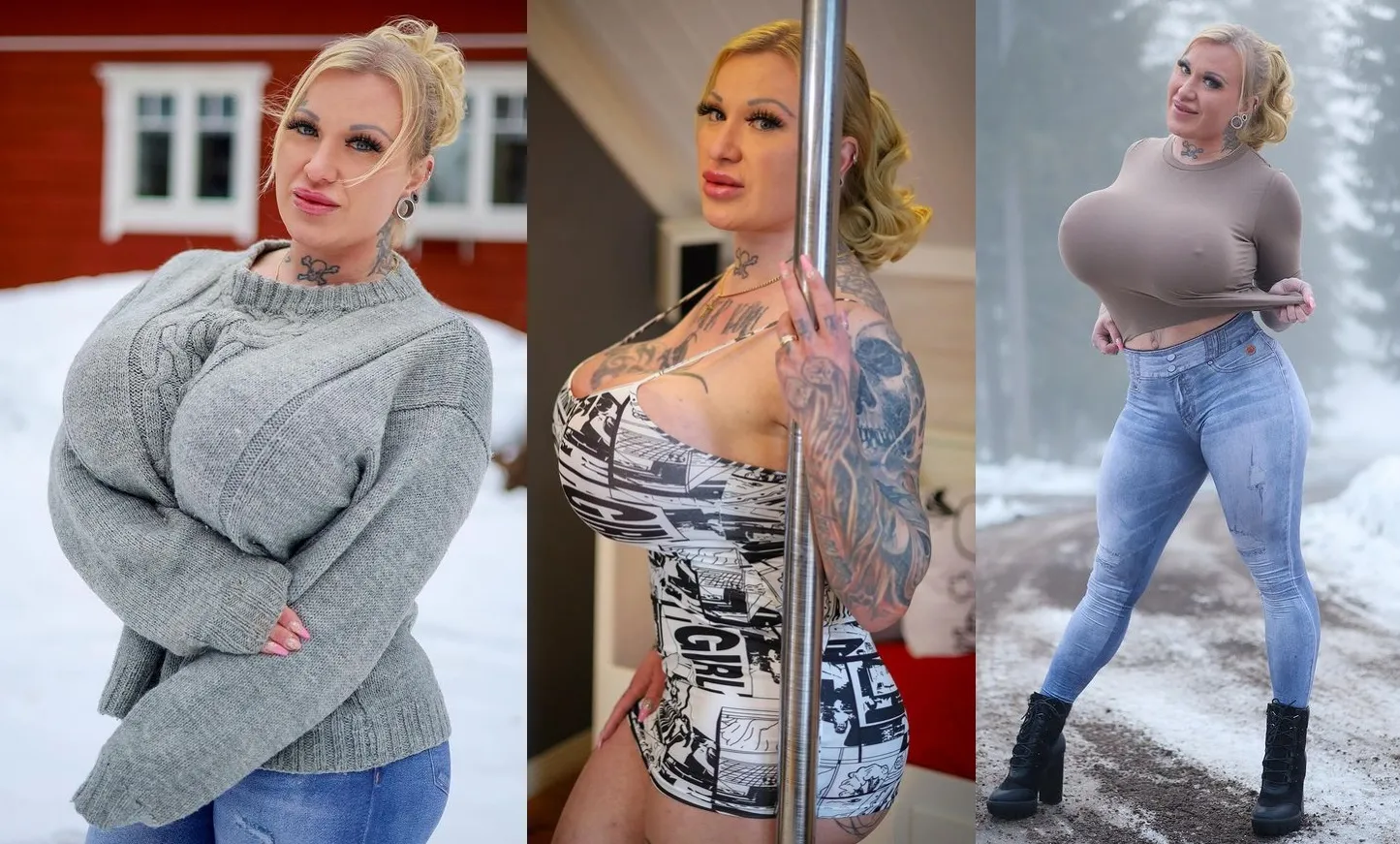 Sonja the woman with biggest boobs in Finland shared a special video message