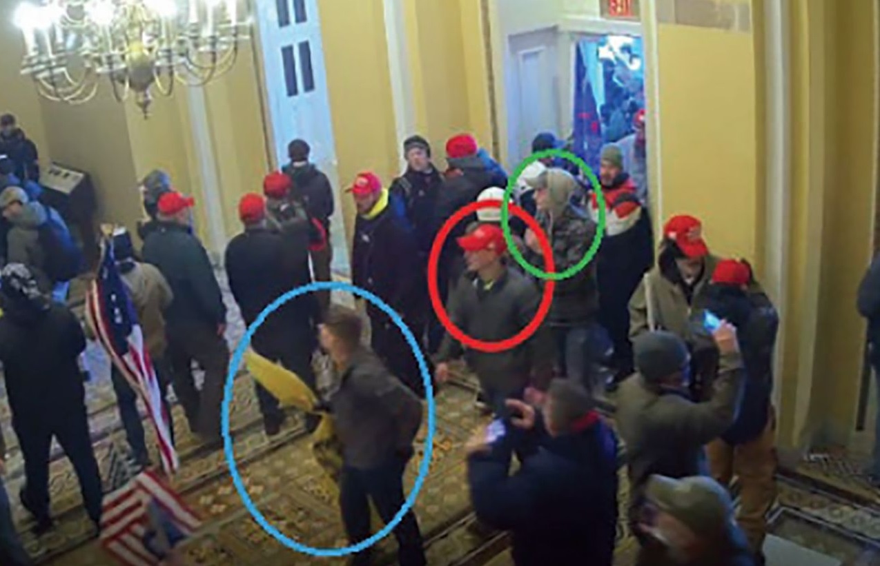 Three active duty Marines are charged with participating in assault on the Capitol