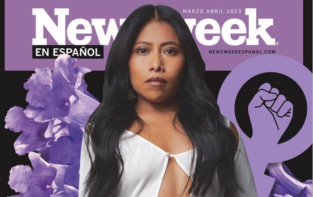 Yalitza Aparicio shows skin in a fitted white dress to star in a magazine cover