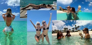 Kim and Khloe Kardashian go crazy on vacation! They warmed up the atmosphere with these photos